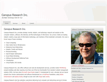 Tablet Screenshot of canopusresearch.com
